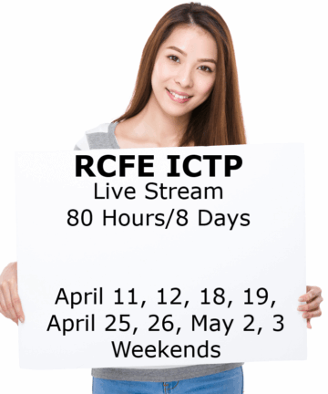 RCFE ICTP - Live Stream Webinar - April 11, 12, 18, 19, 25, 26, May 2, 3, 2026