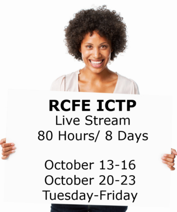 RCFE ICTP - Live Stream Webinar - October 13-16/October 20-23, 2026