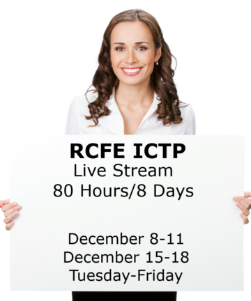 RCFE ICTP - Live Stream Webinar - December 8-11/December 15-18, 2026