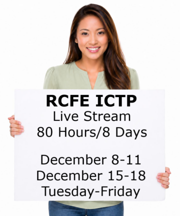 RCFE ICTP - Live Stream Webinar - December 8-11/December 15-18, 2026