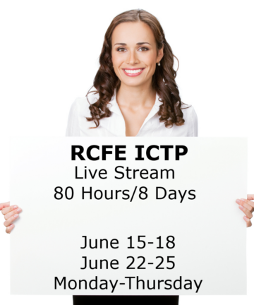RCFE ICTP - Live Stream Webinar - June 15-18/June 22-25, 2026
