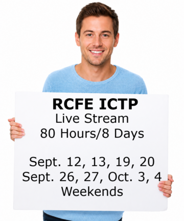 RCFE ICTP - Live Stream Webinar - September 12, 13, 19, 20, 26, 27, October 3, 4, 2026