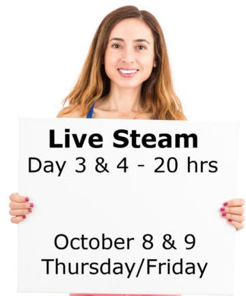 20 Hours – Live Webinar – Day 3 & 4 - October 8 & 9, 2026